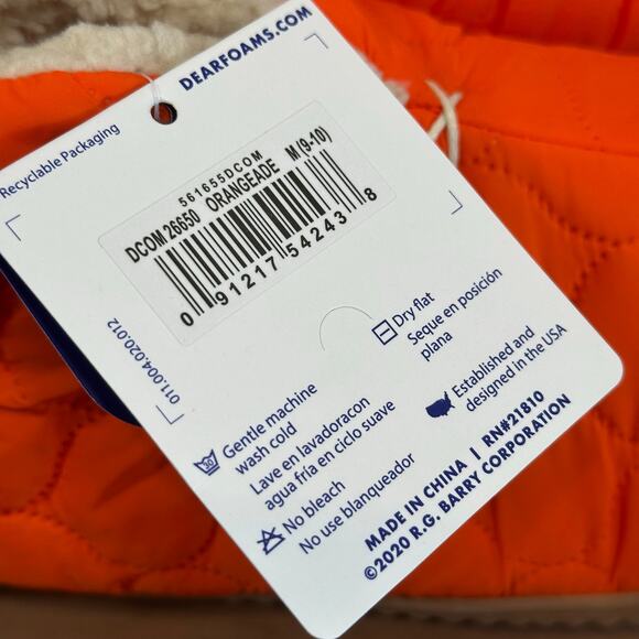 Dearfoams Men's Warm Up Bootie House Shoe Boot Slipper Size M (9/10) - Picture 8 of 8